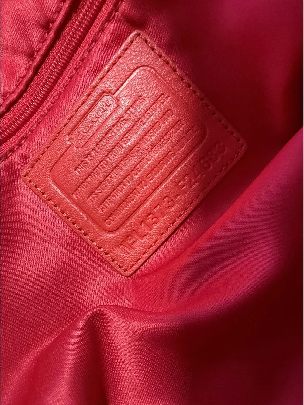 Coach Campbell Belle Carryall Red Leather Bag